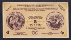 Lithuania, 5 Punkte, 1945, XF