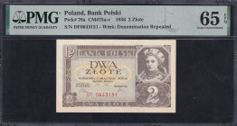 Poland, 2 Zlote, 1936, Gem UNC 65 EPQ