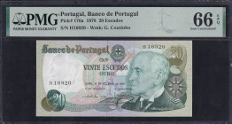 Portugal, 20 Escudos, 1978, Gem UNC 66 EPQ