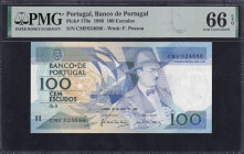 Portugal, 100 Escudos, 1988, Gem UNC 66 EPQ