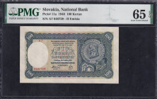 Slovakia, 100 Korun, 1940, Gem UNC 65 EPQ
