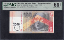 Slovakia, 100 Korun, 2000, Gem UNC 66 EPQ
