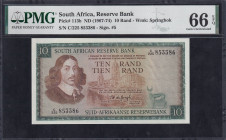 South Africa, 10 Rand, 1967, Gem UNC 66 EPQ