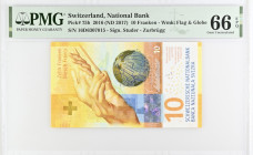 Switzerland, 10 Franken, 2016, Gem UNC 66 EPQ