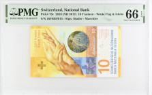 Switzerland, 10 Franken, 2016, Gem UNC 66 EPQ
