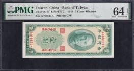 Taiwan, 1 Yuan, 1949, Choice UNC 64 EPQ