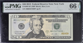 USA, 20 Dollars, 2013, Gem UNC 66 EPQ