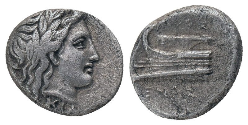 BITHYNIA. Kios. Half Siglos or Hemidrachm (Circa 350-300 BC). Proxenos, magistra...