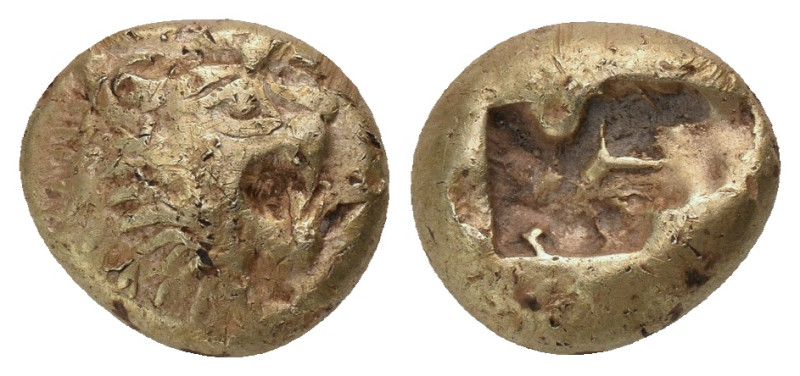 KINGS OF LYDIA. Alyattes or Walwet (Circa. 610-546 BC). EL third-stater or trite...