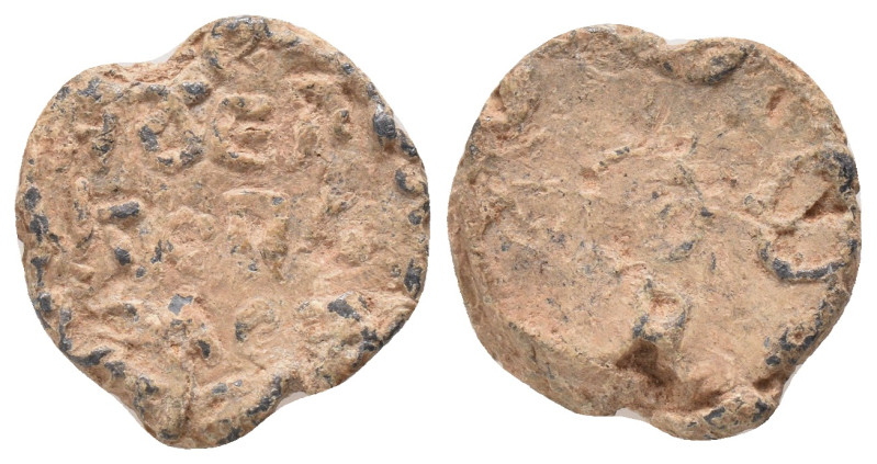 BYZANTINE LEAD SEAL. (Circa 7th-11th Century).Pb. Condition: Good very fine
Wei...