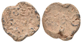 BYZANTINE LEAD SEAL. (Circa 7th-11th Century).Pb. Condition: Good very fine
Weight: 5.90 g
Diameter: 17.41 m