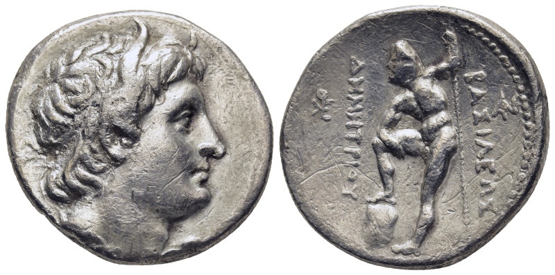 KINGS OF MACEDON. Demetrios I Poliorketes (306-283 BC). Tetradrachm. Pella.

Obv...