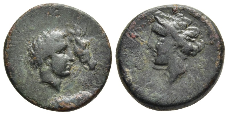 THESSALY. Gyrton. Ae (Early-mid 4th century BC).

Obv: Head of the hero Gyrton...