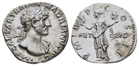 HADRIAN (117-138). Denarius. Rome.

Obv: IMP CAESAR TRAIAN HADRIANVS AVG.
Laureate bust right, with slight drapery.
Rev: P M TR P COS II / AET - AVG.
...