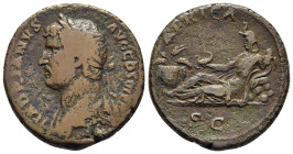 HADRIAN (117-138). As "Travel Series". Rome.

Obv: HADRIANVS AVG COS III P P.
Laureate and draped bust left, seen from the rear.
Rev: AFRICA // S C.
A...