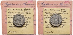 SEPTIMIUS SEVERUS (193-211). Denarius. Laodicea ad Mare.

Obv: L SEPT SEV AVG IMP XI PART MAX.
Laureate head right.
Rev: MONETA AVGG.
Moneta seat...