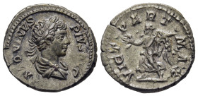 CARACALLA (198-217). Denarius. Rome.

Obv: ANTONINVS PIVS AVG.
Laureate and draped bust right.
Rev: VICT PART MAX.
Victory advancing left, holding wre...