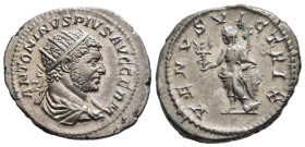 CARACALLA (198-217). Antoninianus. Rome.

Obv: ANTONINVS PIVS AVG GERM.
Radiate, draped and cuirassed bust right.
Rev: VENVS VICTRIX.
Venus standing f...
