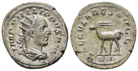 PHILIP I 'THE ARAB' (244–249). Antoninianus. Rome. Saecular Games/ 1000th Anniversary of Rome issue.

Obv: IMP PHILIPPVS AVG.
Radiate, draped and cuir...