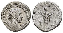 VOLUSIAN (251-253). Antoninianus. Rome.

Obv: IMP CAE C VIB VOLVSIANO AVG.
Radiate, draped and cuirassed bust right.
Rev: PIETAS AVGG.
Pietas standing...