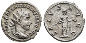 VOLUSIAN (251-253). Antoninianus. Rome.

Obv: IMP CAE C VIB VOLVSIANO AVG.
Radiate, draped and cuirassed bust right.
Rev: SALVS AVGG.
Salus standing r...