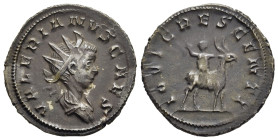 VALERIAN II (Caesar, 256-258). Antoninianus. Colonia Agrippinensis.

Obv: VALERIANVS CAES.
Radiate and draped bust right.
Rev: IOVI CRESCENTI.
Young J...