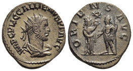 GALLIENUS (253-268). Antoninianus. Samosata.

Obv: (dot)IMP C P LIC GALLIENVS P F AVG.
Radiate, draped and cuirassed bust right.
Rev: ORIENS AVG.
Tych...