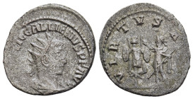 GALLIENUS (253-268). Antoninianus. Samosata.

Obv: IMP C P LIC GALLIENVS P F AVG.
Radiate, draped and cuirassed bust of Gallienus right. 
Rev: VIRTVS ...