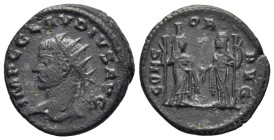 CLAUDIUS II GOTHICUS (268-270). Antoninianus. Antioch.

Obv: IMP C CLAVDIVS AVG.
Radiate head left.
Rev: CONCOR AVG.
Proserpina, holding torch, and Ce...