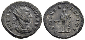 AURELIAN (270-275). Antoninianus. Cyzicus.

Obv: IMP AVRELIANVS AVG.
Radiate and cuirassed bust right; pellet below.
Rev: GENIVS EXERCITI.
Genius stan...