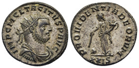TACITUS (275-276). Antoninianus. Siscia.

Obv: IMP C M CL TACITVS P AVG.
Radiate, draped and cuirassed bust right.
Rev: PROVIDENTIA DEORVM // XXIS.
Pr...