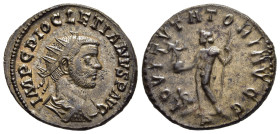 DIOCLETIAN (284-305). Antoninianus. Lugdunum (287-289). 

Obv: IMP C DIOCLETIANVS P AVG. 
Radiate, draped and cuirassed bust of Diocletian to right, s...