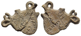 ISLAMIC. Abbasid Caliphate. Lead seal in bird shape (circa 2nd-3rd century AH).

Condition: Very fine.

Weight: 2,38g.
Diameter: 19mm.