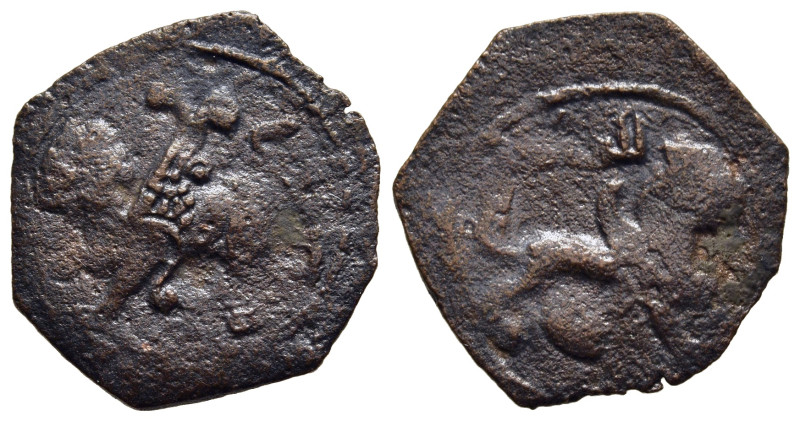 ISLAMIC. Seljuq of Syria. Anonymous (circa AH 480-500). Ae Fals. Antioch.

Obv: ...