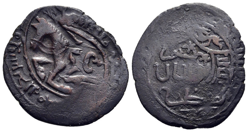 ISLAMIC. Mongols. Ilkhans. Abaqa (AH 663-681). Ae Fals, overstruck on a Fals of ...