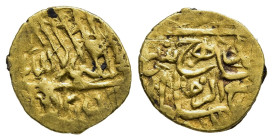 ISLAMIC. Timurid / Mughal Empire. Shah Rukh III (AH 983-987). GOLD 1/4 Mithqal or 1/12 Indian Mohur. Badakhshan.

Album 2466.

Condition: Very fine.

...