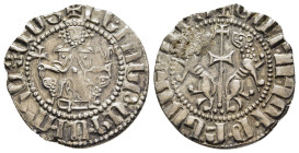 CILICIAN ARMENIA. Levon I (1198-1219). Tram.

Obv: 'Levon King of all the Armenians' (in Armenian).
Levon seated facing on throne, holding globus cruc...