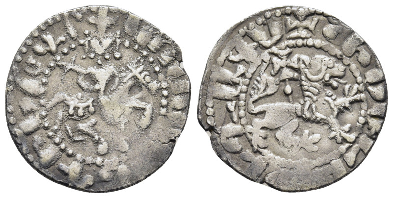 CILICIAN ARMENIA. Gosdantin III (1344-1363). Takvorin.

Obv: The king on horseba...