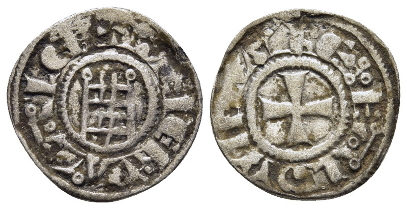 CRUSADERS. Latin Kingdom of Jerusalem. Baldwin III (1143-1163). Denier. Jerusale...