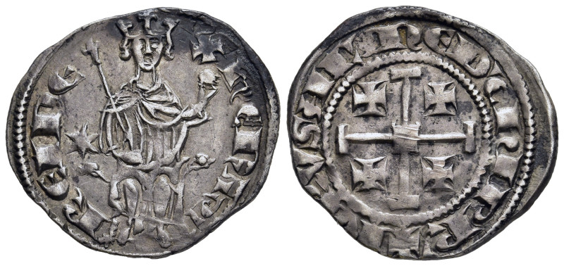 CRUSADERS. Cyprus. Henry II (Second reign, 1310-1324). Gros.

Obv: + HЄNRI RЄI D...