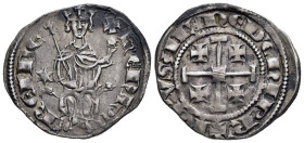 CRUSADERS. Cyprus. Henry II (Second reign, 1310-1324). Gros.

Obv: + HЄNRI RЄI DЄ.
King seated facing, holding sceptre and globus; star in left field....