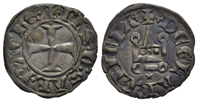 CRUSADERS. Principality of Achaia. Philip of Savoy (1301-1307). Denier Tournois....