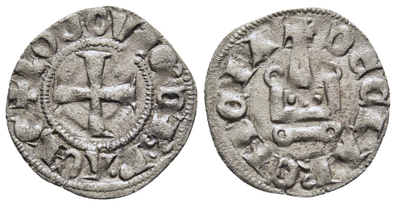 CRUSADERS. Frankish Greece. Achaia. Louis de Burgundy (1313-1316). Denier Tourno...