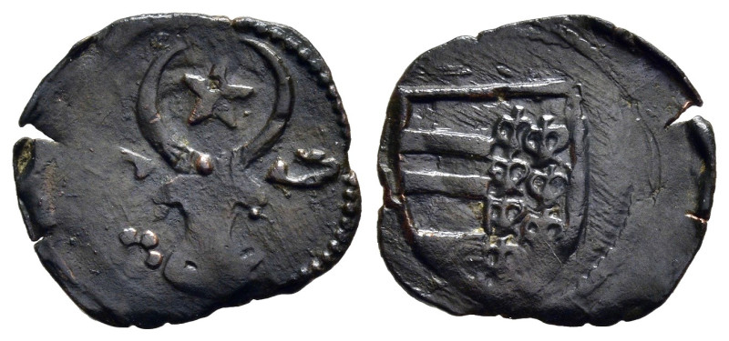 MOLDAVIA. Alexander I. cel Bun (1400-1432). Ae Half Grossus.

Obv: Auroch head, ...
