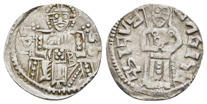 SERBIA. Vuk Branković (1375-1396). Dinar.

Obv: Christ Pantokrator seated facing...