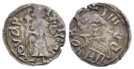 WALLACHIA. Mircea I. cel Bătrîn (1386-1394 and 1397-1418). AR Ducat or Dinar.

Obv: I Iω MI∂VαB.
Mircea standing facing, holding spear and globus cruc...
