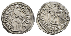 WALLACHIA. Vladislav II. (1447-1456). AR Ducat or Dinar.

Obv: +IW BЛЯДНСЛЯВ ОН ВOДЯГNЬ.
Coat of arms. 
Rev: IW BЛЯДН - СЛЯВО.
Ornate Helmet; above, s...