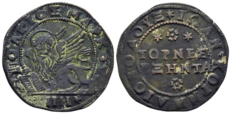 ITALY. Venice. Candia (Crete). Doge Giovanni Corner I (1625-1629). 60 Tornesi (4...