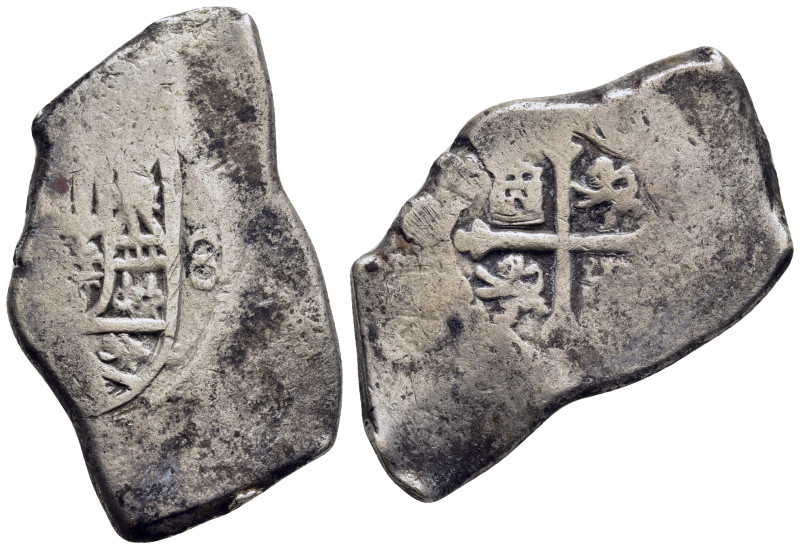 SPAIN. Charles II - Philip V (1665-1746). Cob 8 Reales. Uncertain date. Mexico C...