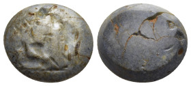 ROMAN PROVINCIAL. An engraved seal stone, depicting a sheperd and two sheep (ca. 1st-3rd century AD).

Condition: Very fine.

Weight: 1,14g.
Diam...